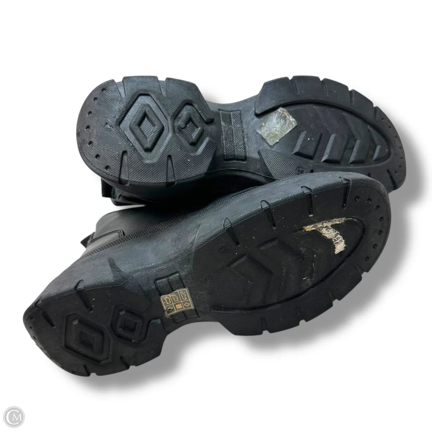 Boots Ankle Flats By Clothes Mentor In Black, Size: 8.5