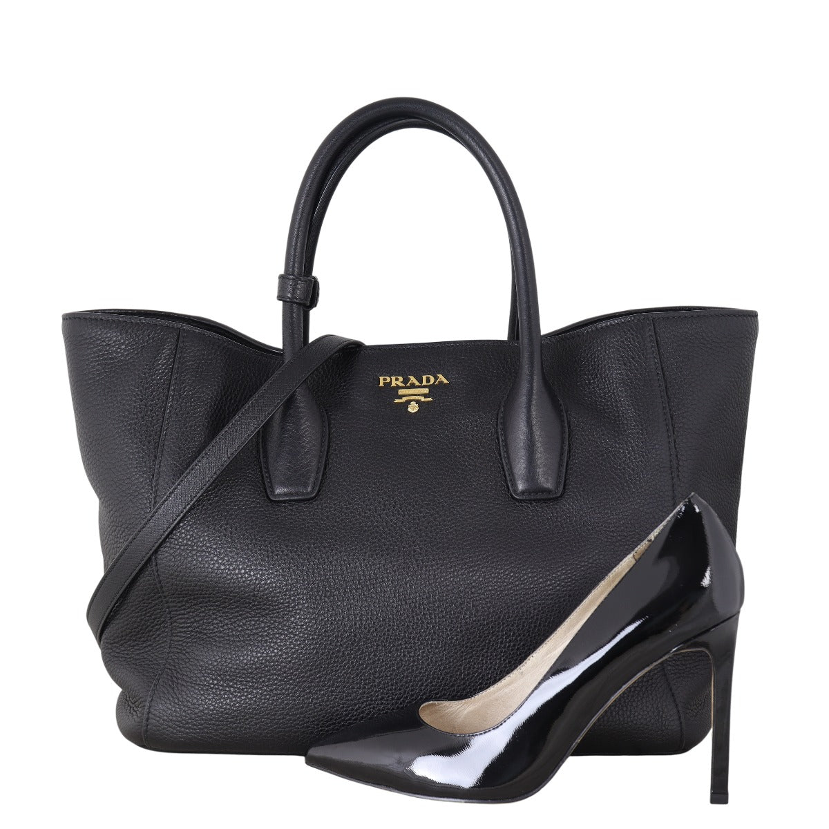 Prada Vitello Daino Shopping Tote