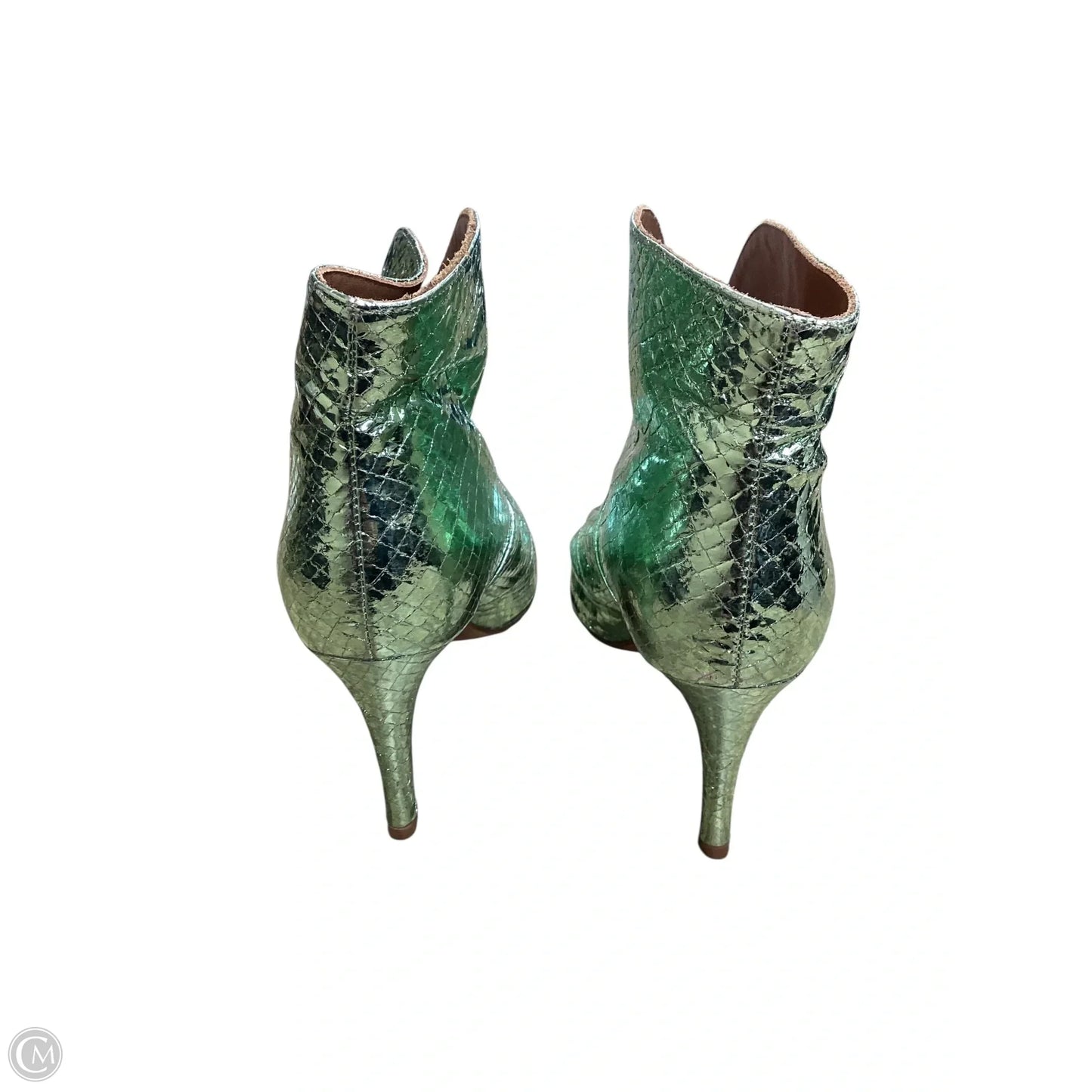Boots Ankle Heels By Clothes Mentor In Green