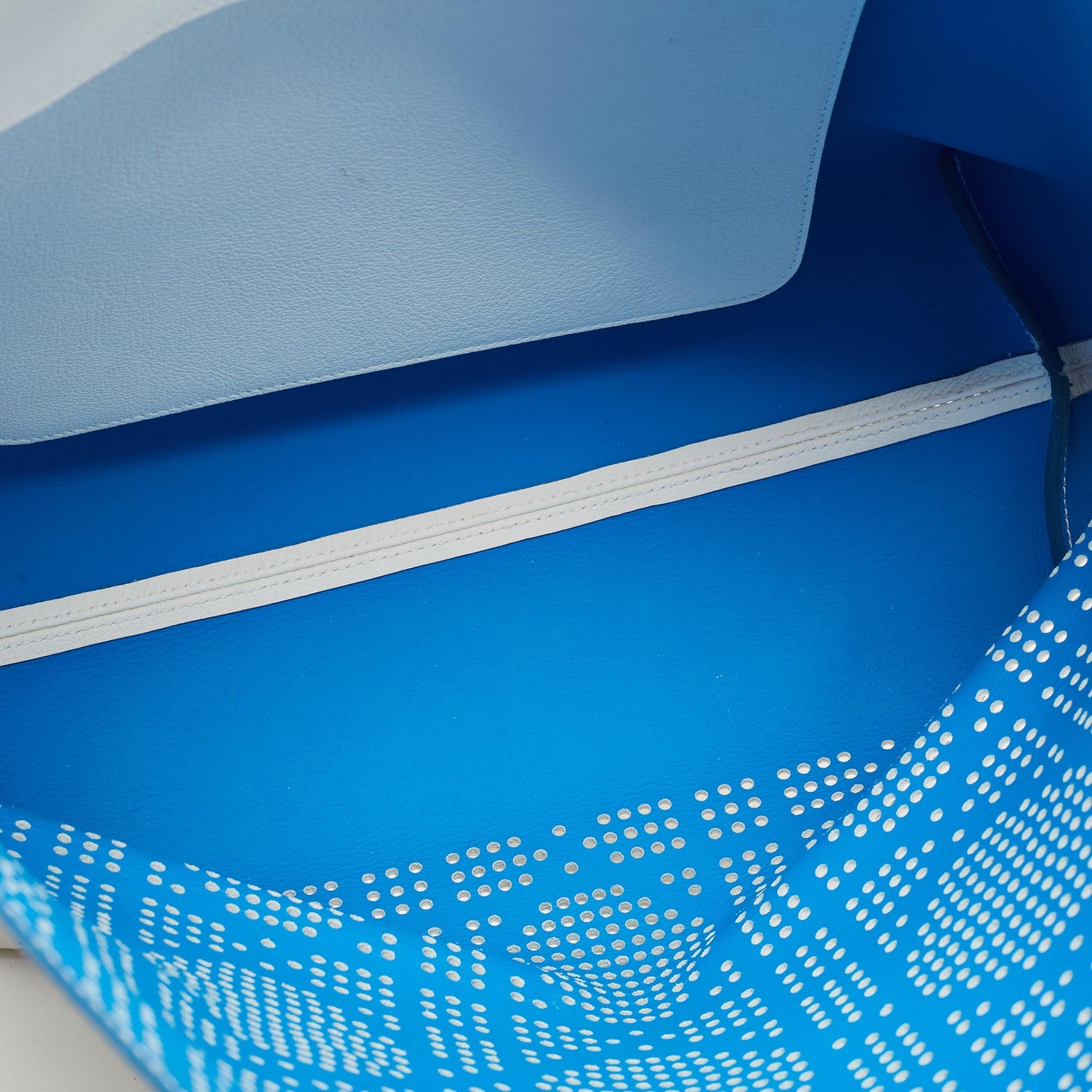 Dior White Cannage Perforated Leather Dioriva Tote