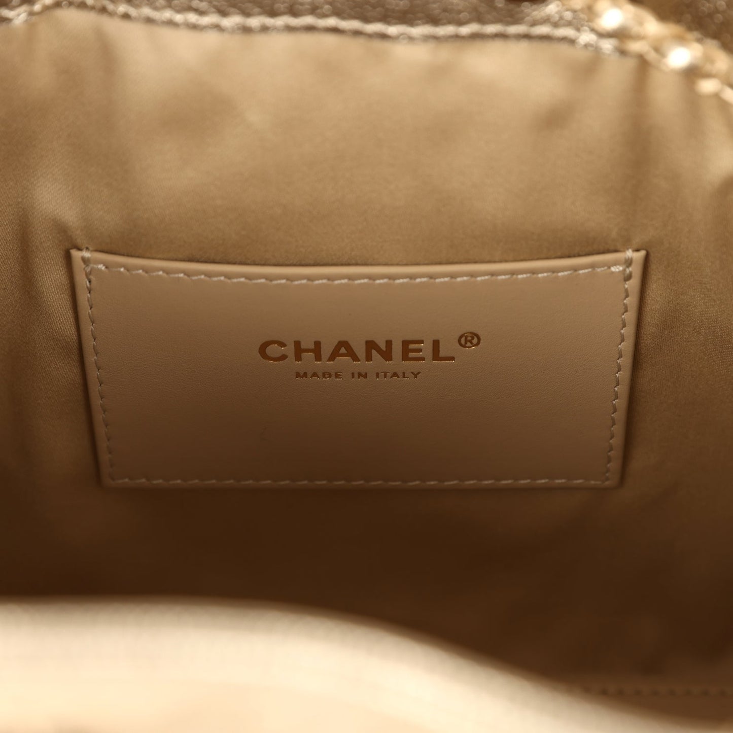 Chanel Small 25 Hobo Bag Metallic Gold Caviar Light Gold Hardware