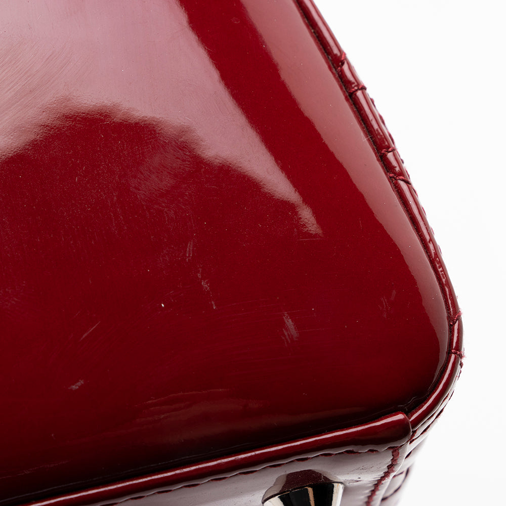 Dior Patent Leather Lady Dior Large Tote (SHF-17791)