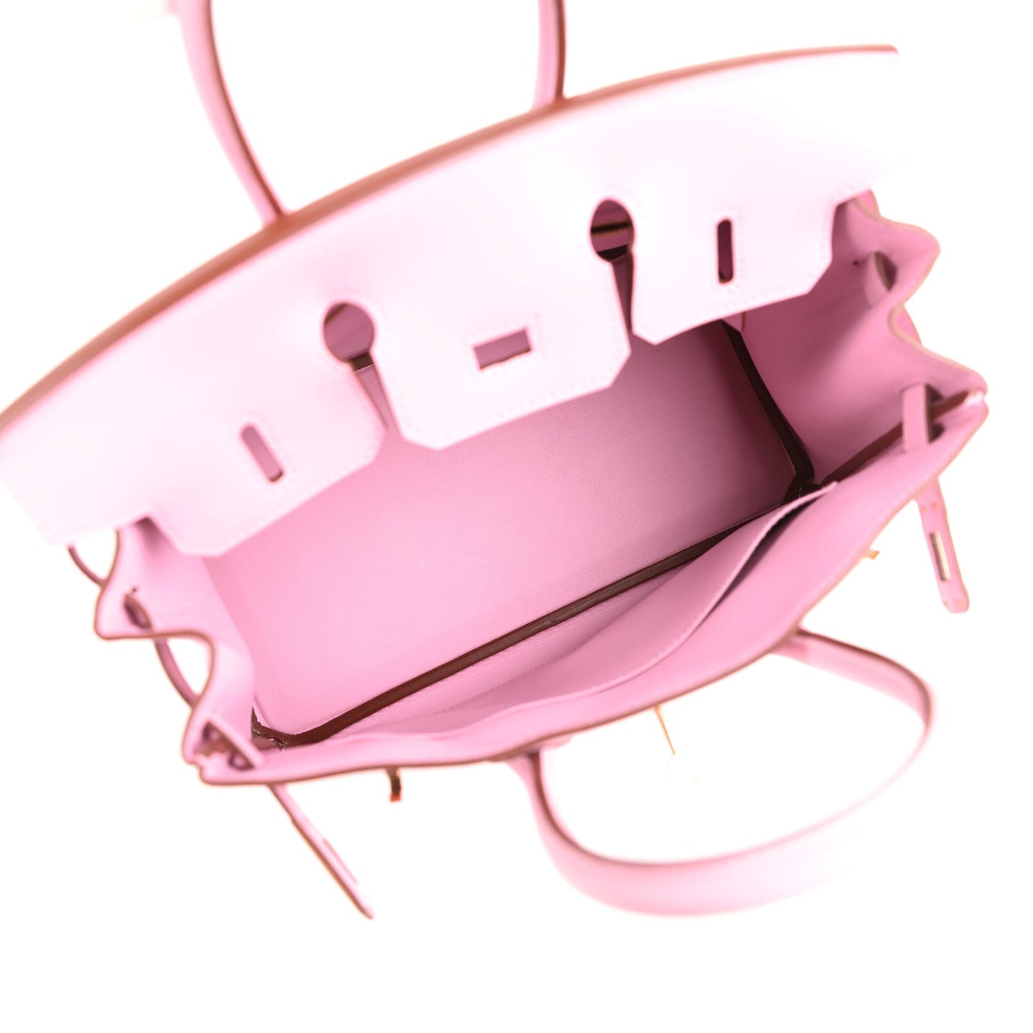 Hermes Birkin 25 Mauve Sylvestre Swift Rose Gold Hardware