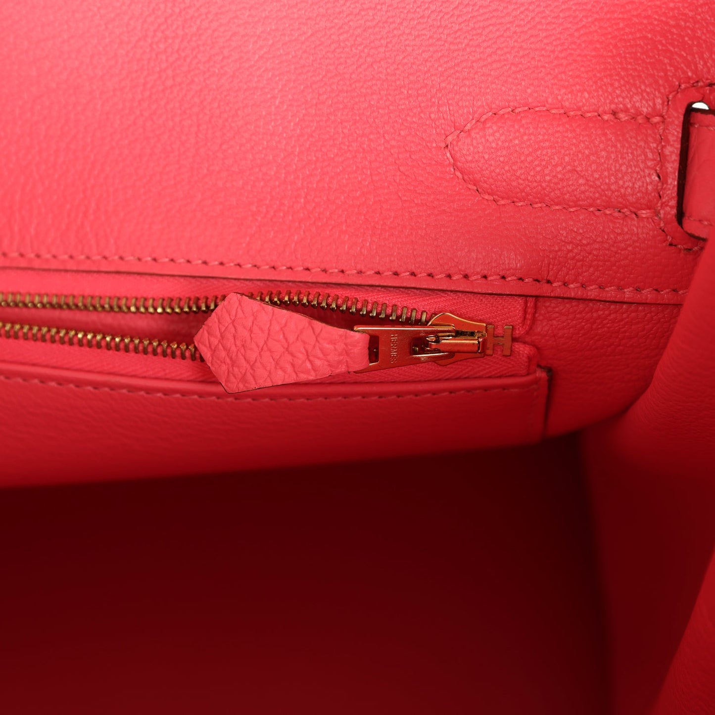 Pre-owned Hermes Birkin 30 Rose Lipstick Togo Gold Hardware