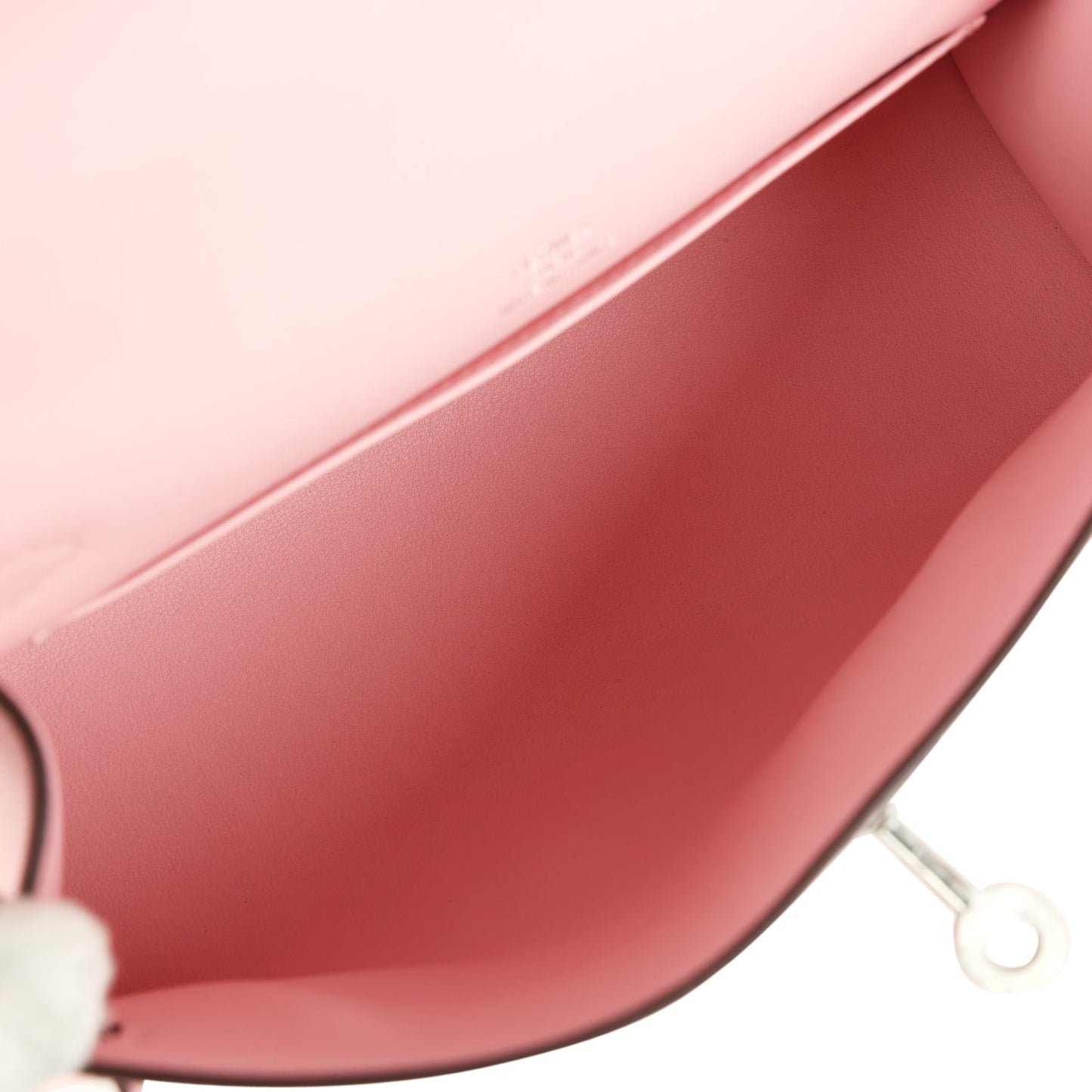 Hermes Kelly Pochette Rose Sakura Swift Palladium Hardware