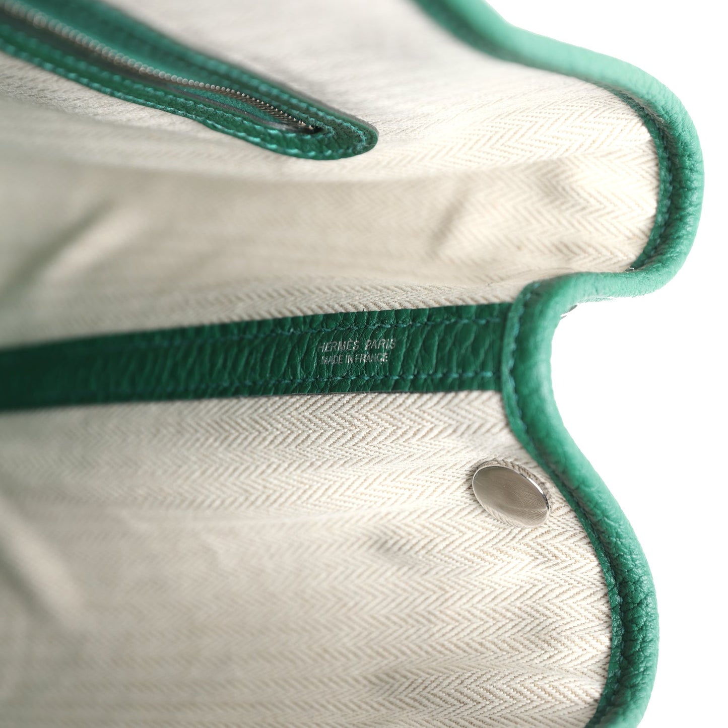 Hermes Garden Party 30 Vert Moyen Negonda Palladium Hardware