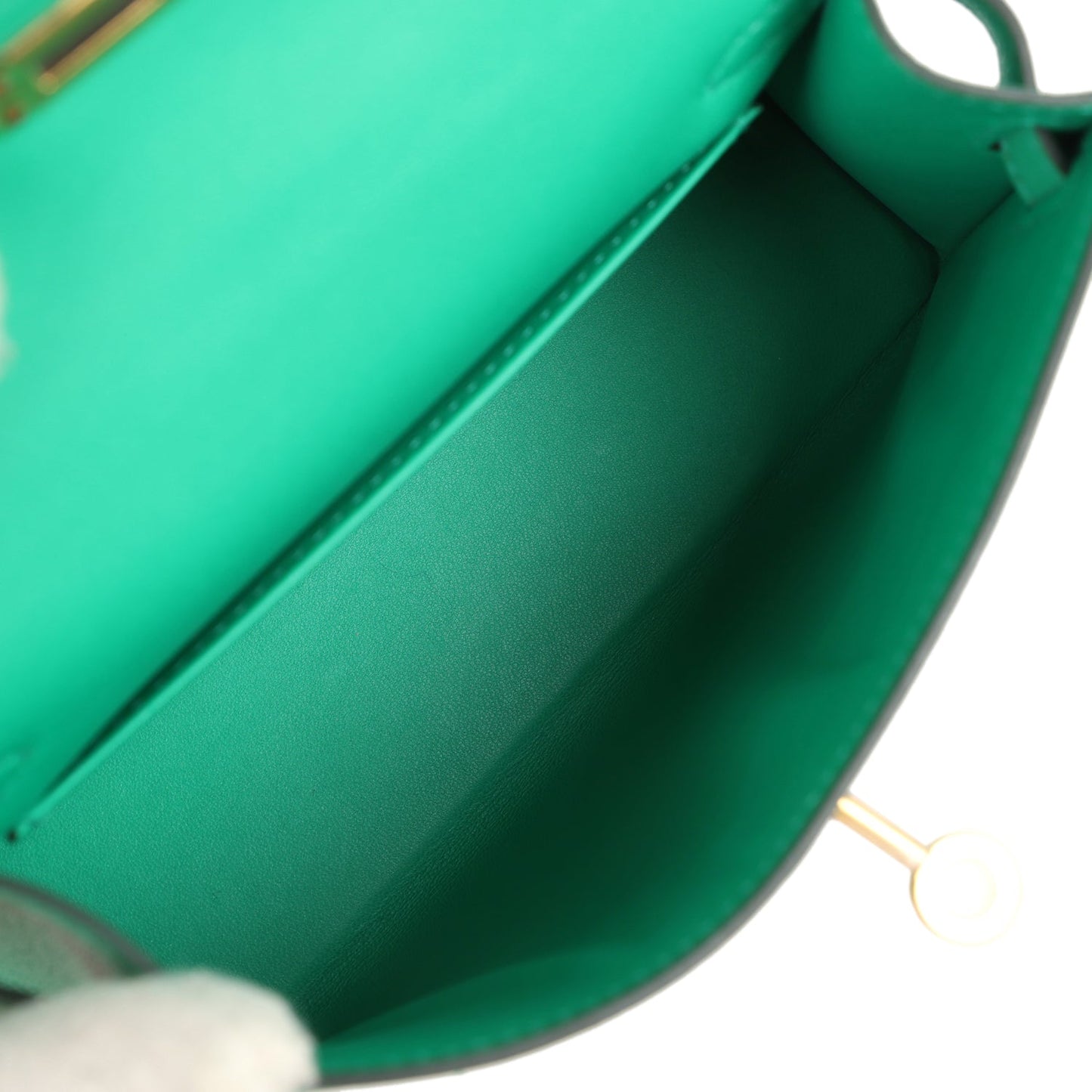 Hermes Kelly Sellier 20 Menthe Chevre Chamkila Gold Hardware