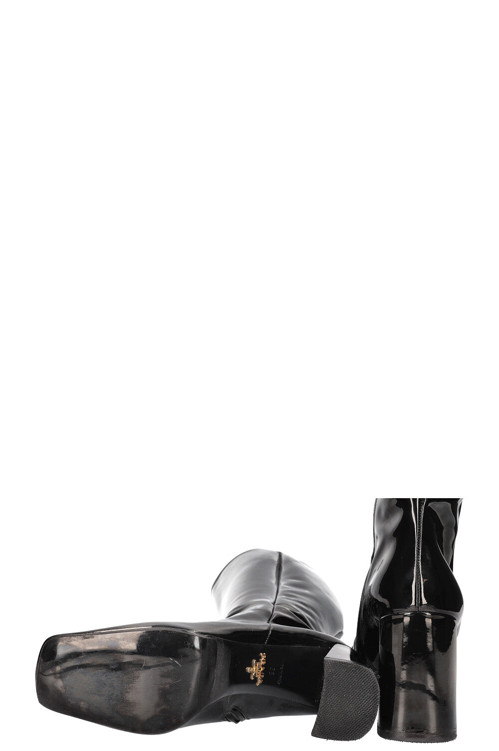 PRADA Boots Patent Black