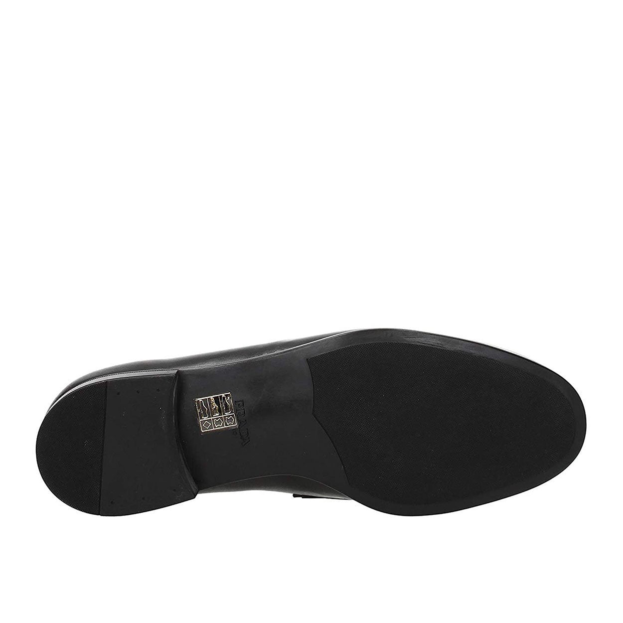 Prada 2DC179-ASK Men's Shoes Black Calf-Skin Leather Penny Loafers (PRM1040)