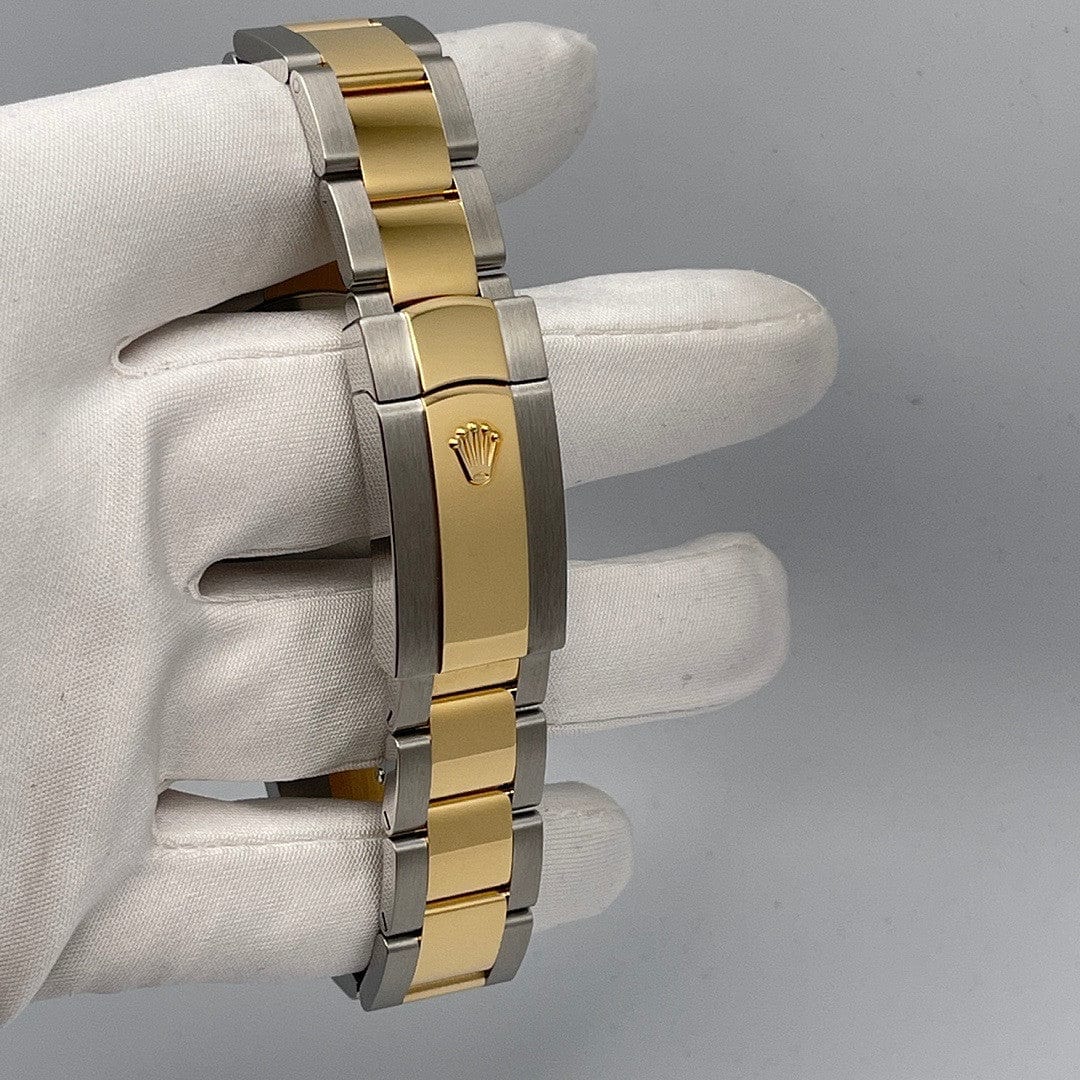 Rolex Datejust 41 126333 Yellow Gold Stainless Steel Slate/Green Roman Dial