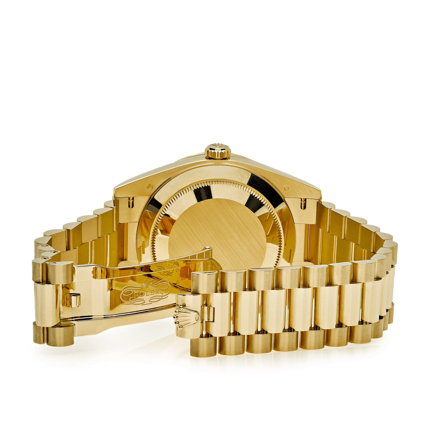 Rolex Day-Date 40 228348RBR Yellow Gold Diamond Bezel Champagne Diamond Dial