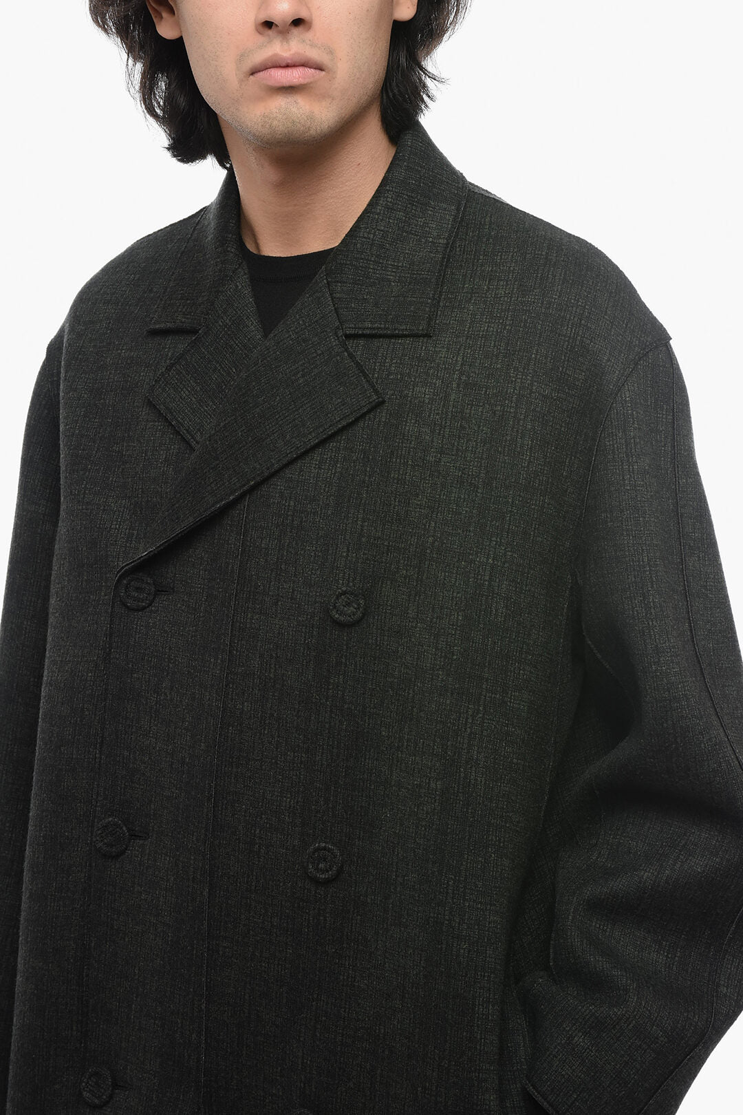 Dior Unlined Double-Breasted Wool Coat