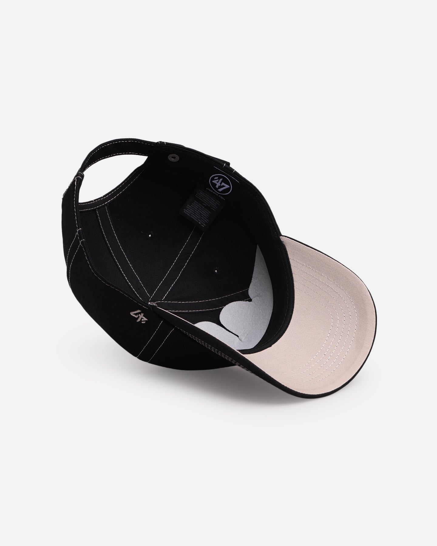 47 Brand Liverpool Football Club 'Contrast Stitch' 47 Clean Up Strapback Black/Bone