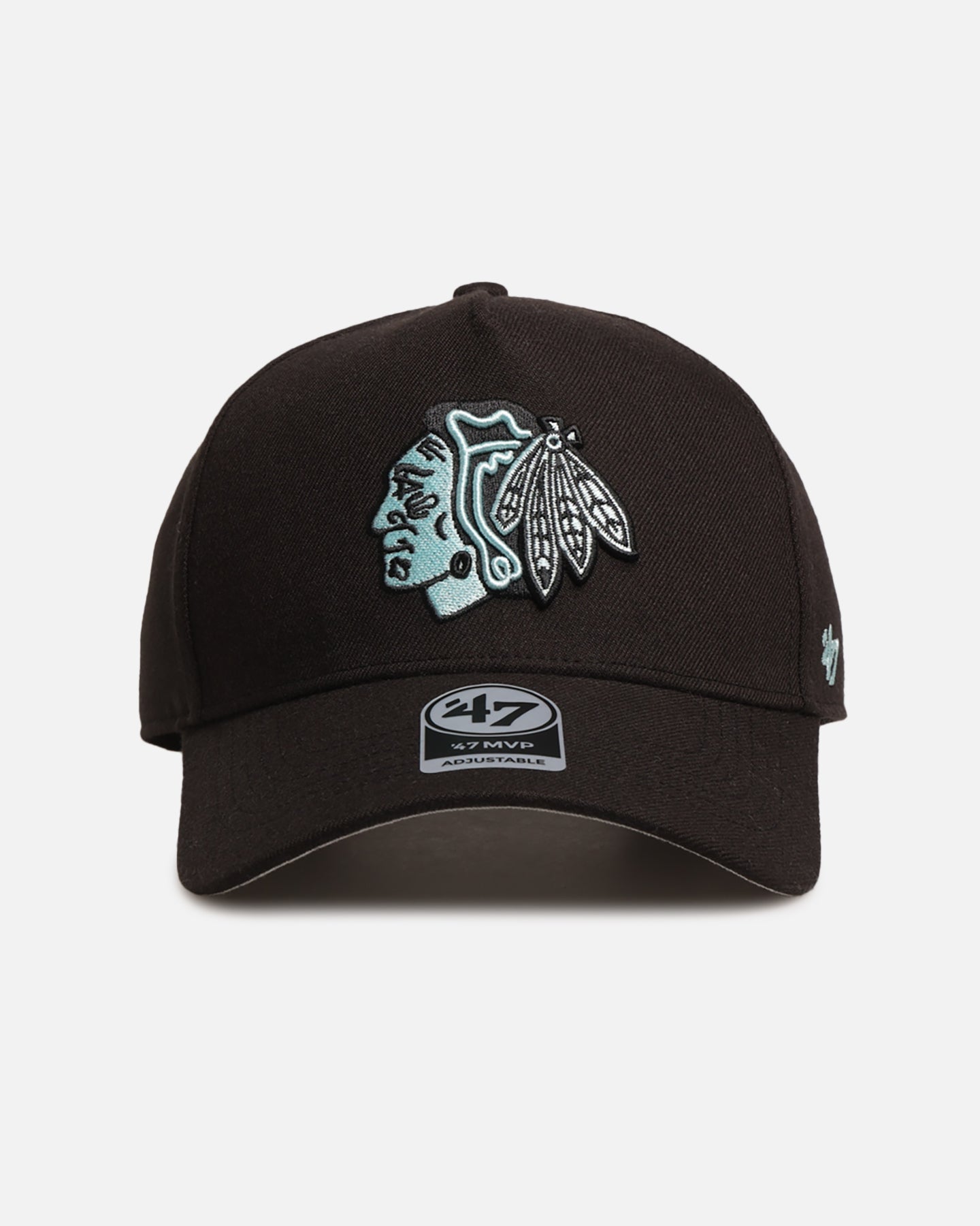 47 Brand Chicago Blackhawks 'Black Turquoise' 47 MVP Snapback Black/Turquoise