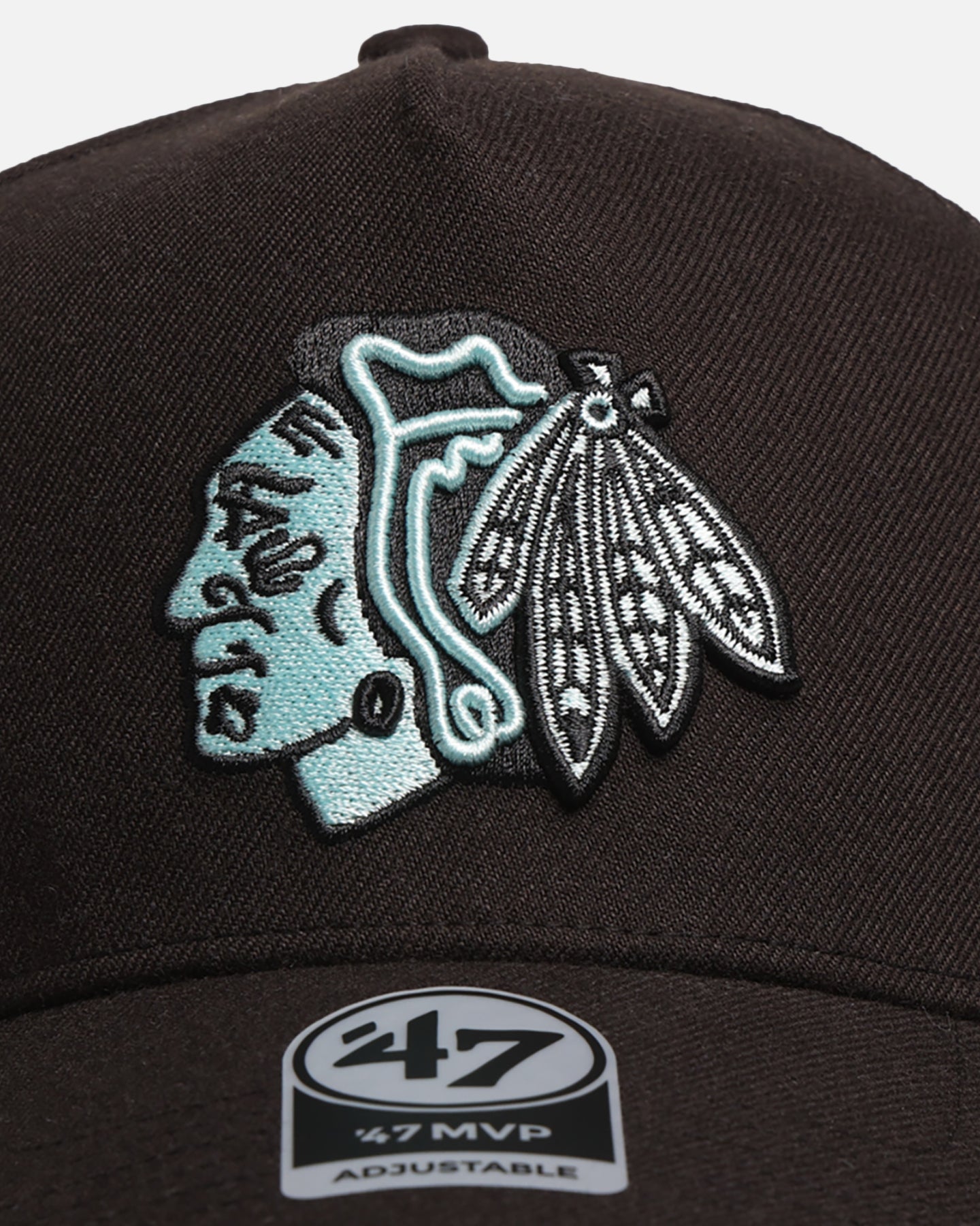 47 Brand Chicago Blackhawks 'Black Turquoise' 47 MVP Snapback Black/Turquoise