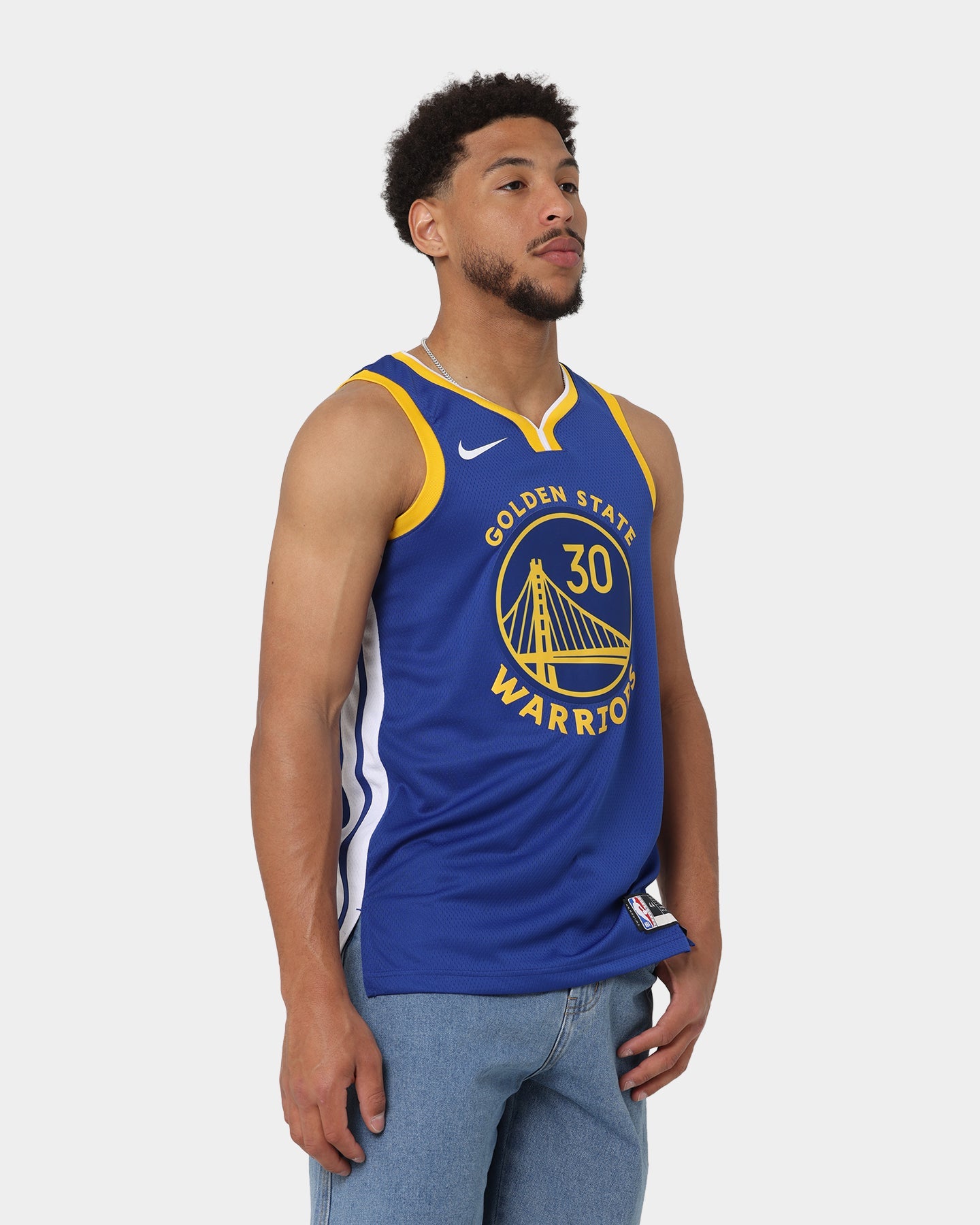 Nike Stephen Curry San Francisco Golden State Warriors #30 Icon Edition 2022/23 Nike Dri-FIT NBA Swingman Jersey Rush Blue