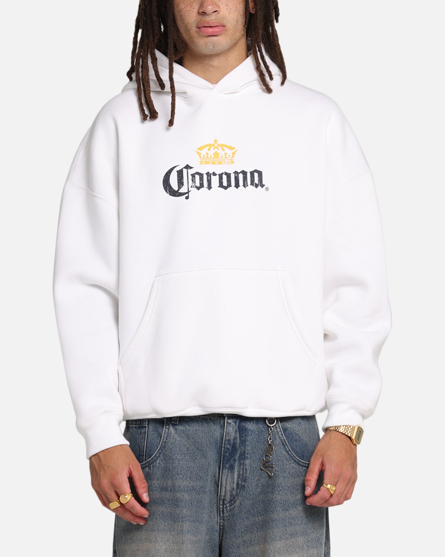 73Studio Corona Premium Hoodie White