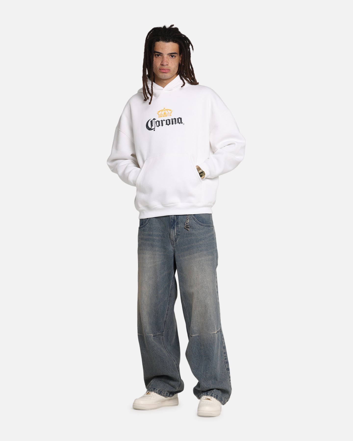 73Studio Corona Premium Hoodie White