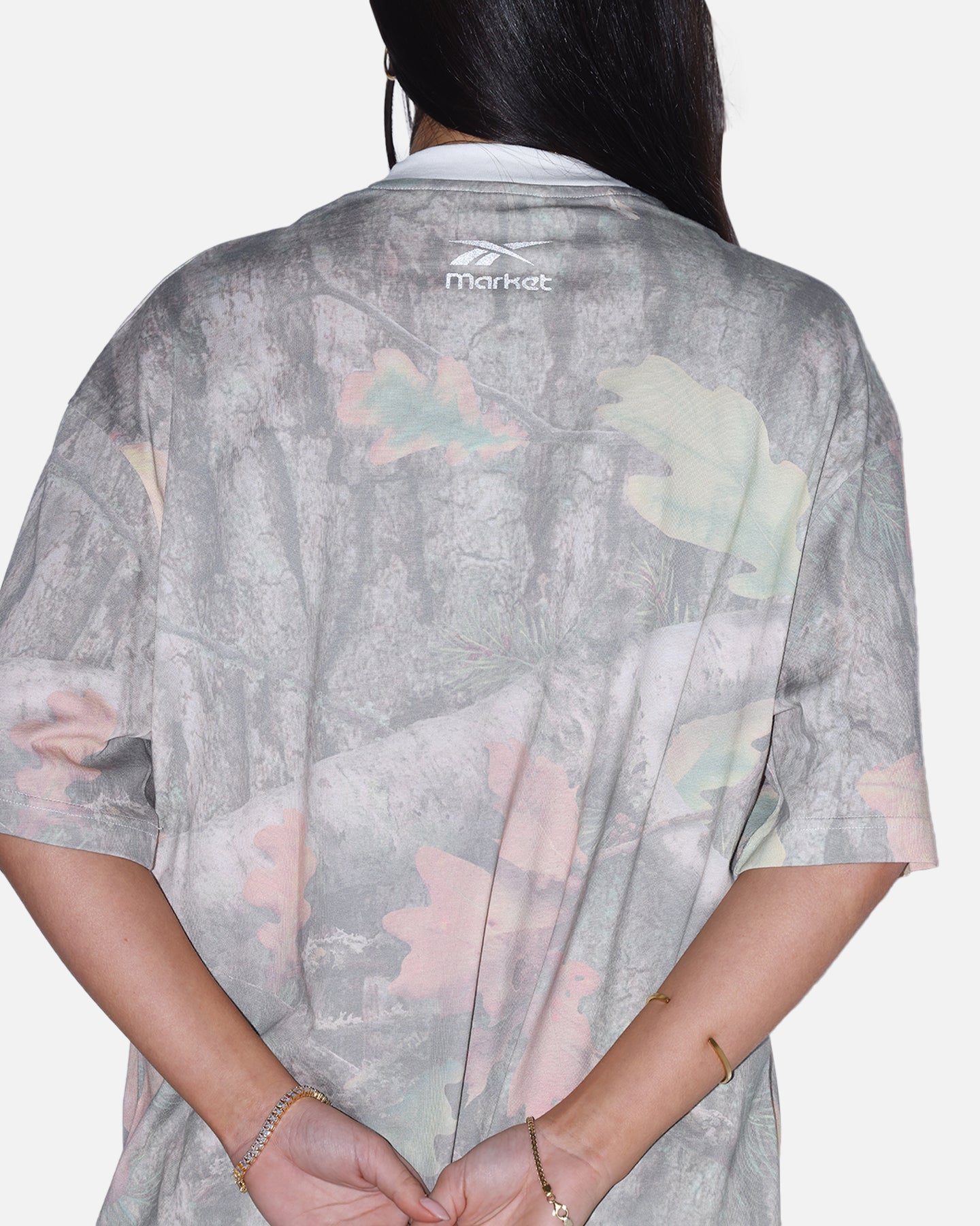 Reebok X Market All Over Print T-Shirt Real Tree Camo