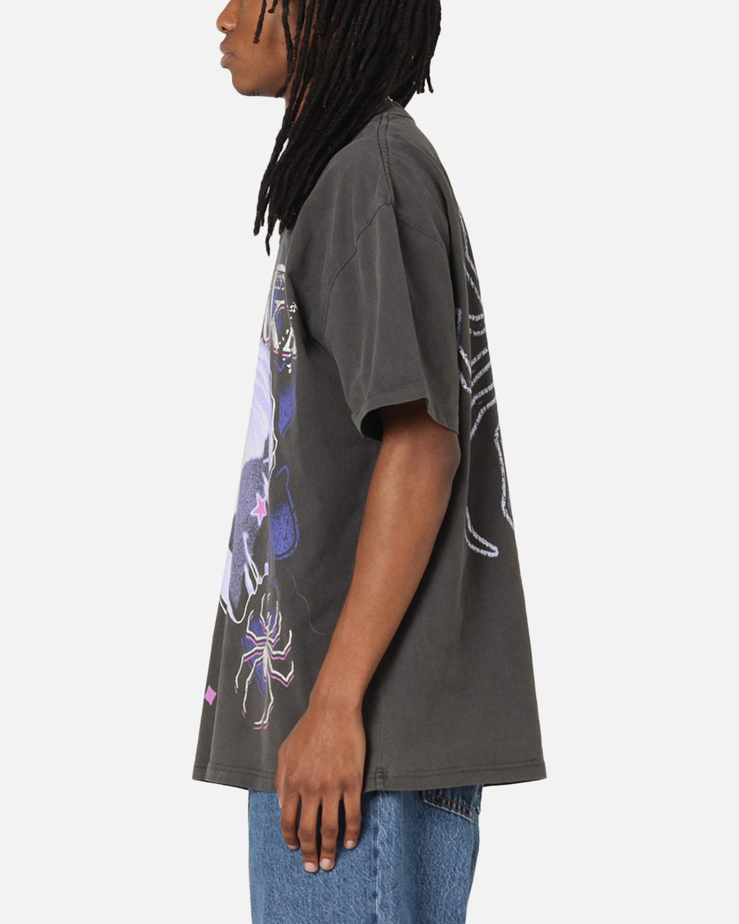 73Studio X  Hunter X Hunter Hisoka Heavyweight T-Shirt Black Wash