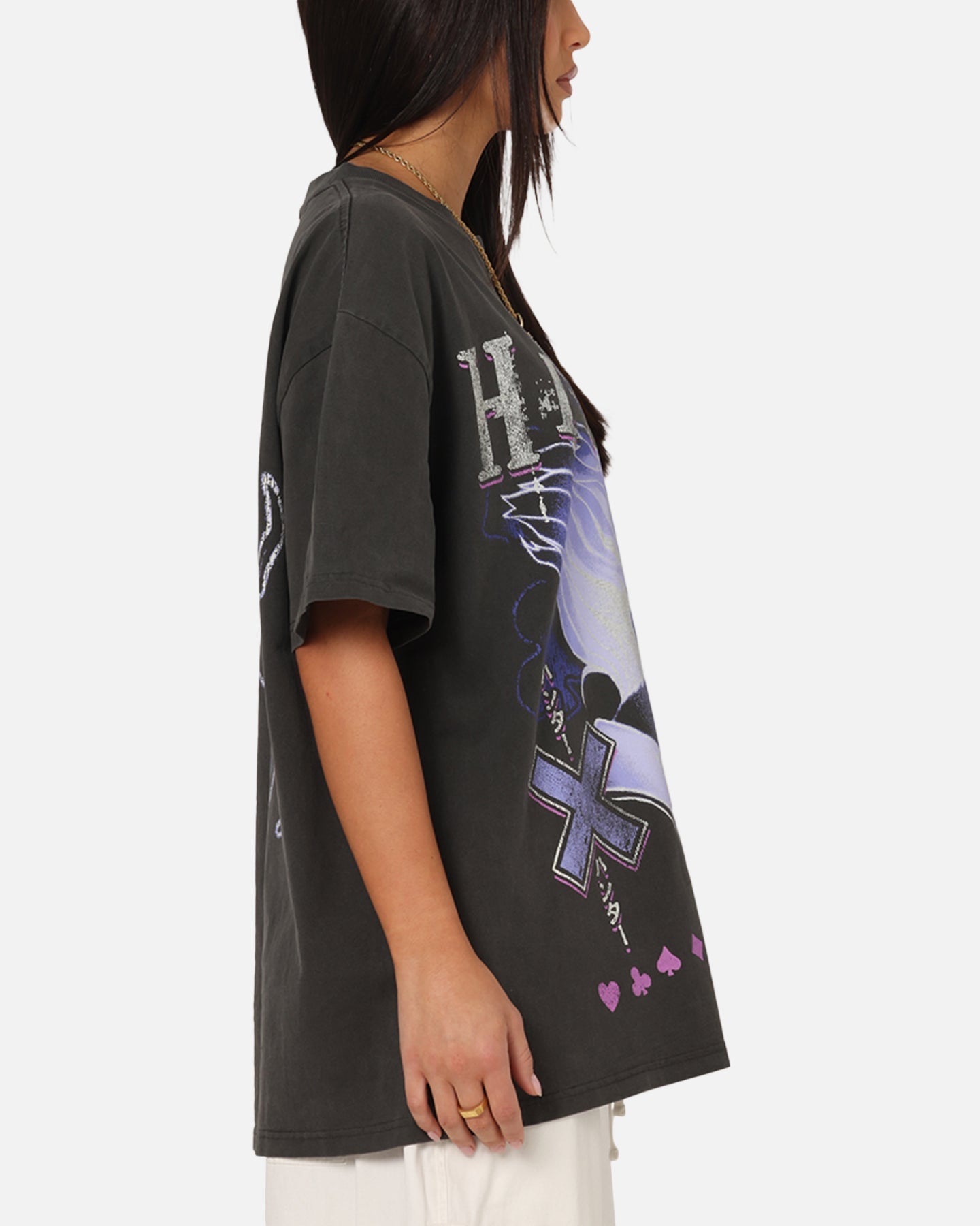 73Studio X  Hunter X Hunter Hisoka Heavyweight T-Shirt Black Wash