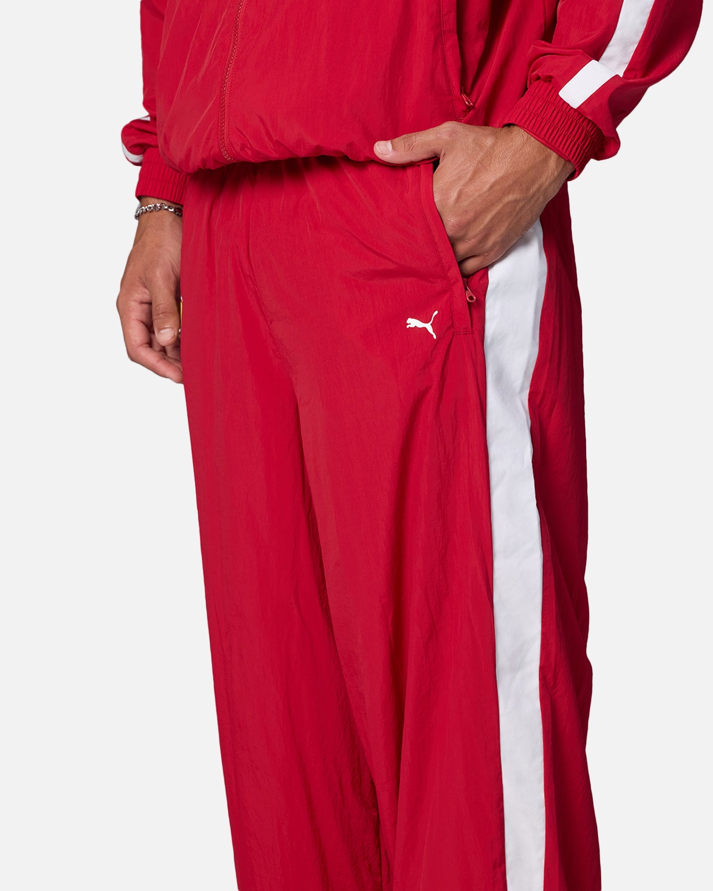Puma X Scuderia Ferrari Drivers T7 Oversized Pants Cherry