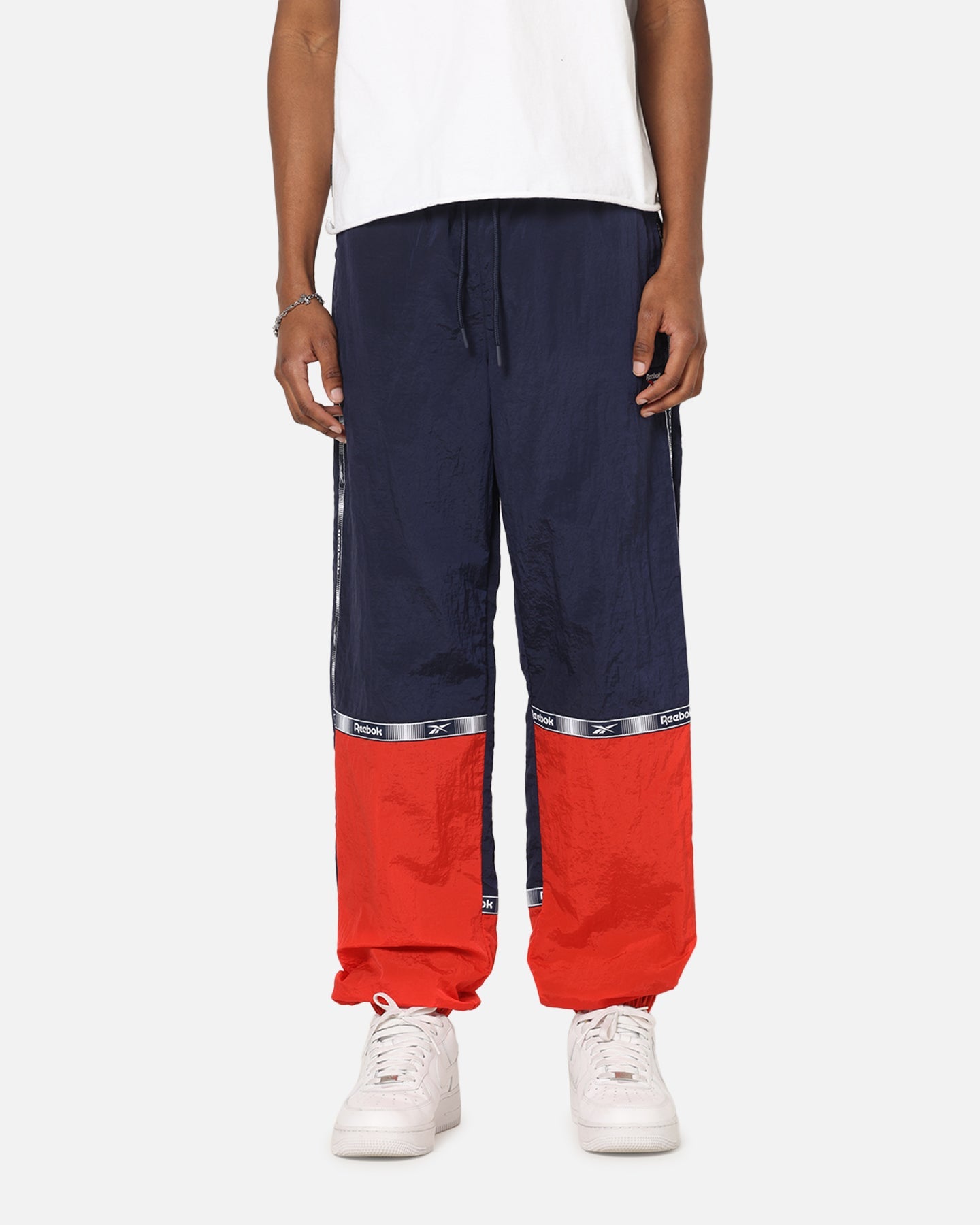 Reebok Colour Block Joggers Navy/Red