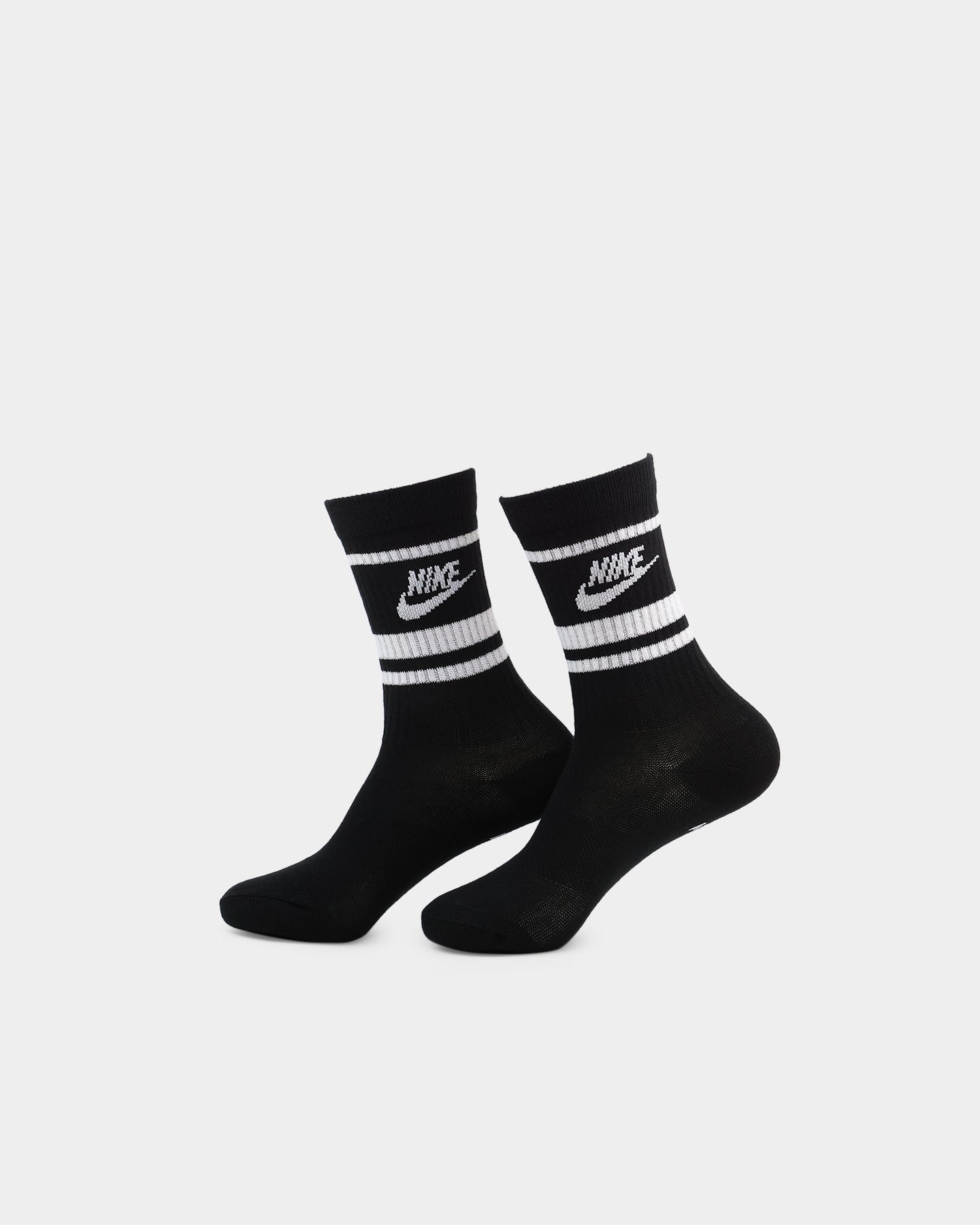 Nike Men's Sportswear Everyday Essential Crew Sock 3 Pack Black/White