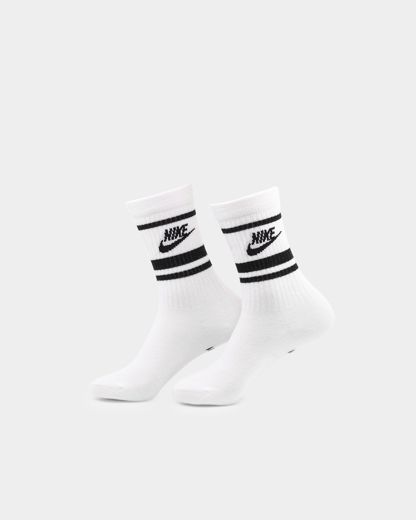 Nike Men's Sportswear Everyday Essential Crew Sock 3 Pack White/Black/Black