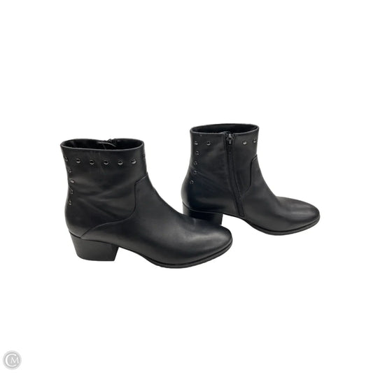 Boots Ankle Heels By Vaneli In Black, Size: 8.5