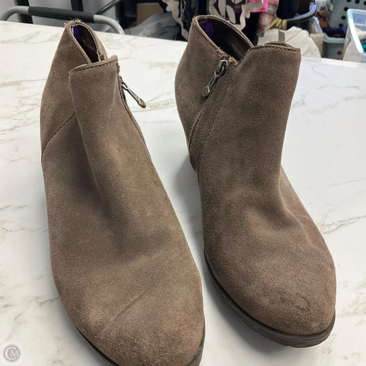 Boots Ankle Heels By Clothes Mentor In Brown, Size: 8