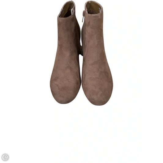 Boots Ankle Heels By Clothes Mentor In Tan, Size: 9
