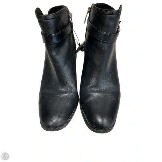 Boots Ankle Heels By Clothes Mentor In Black, Size: 8.5