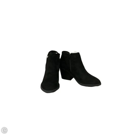 Boots Ankle Heels By Clothes Mentor In Black, Size: 8