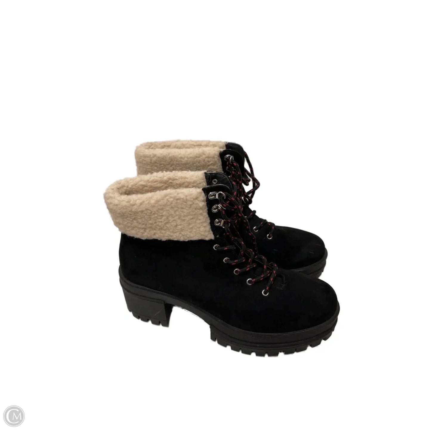 Boots Ankle Heels By Clothes Mentor In Black, Size: 9