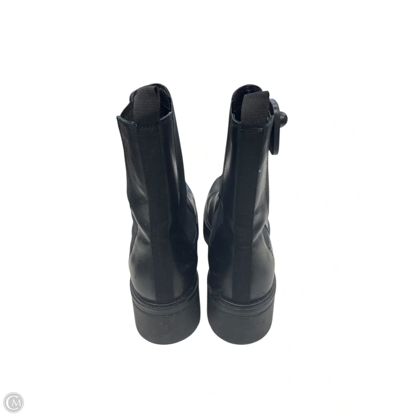 Boots Ankle Flats By Clothes Mentor In Black, Size: 11