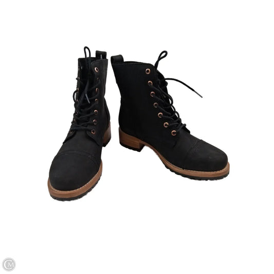 Boots Ankle Heels By Clothes Mentor In Black, Size: 6