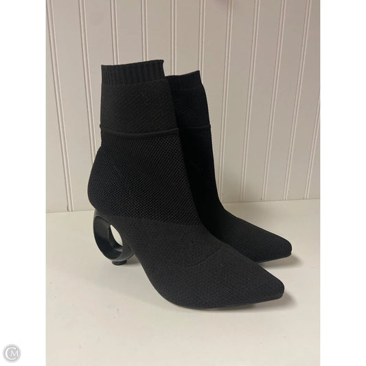 Boots Ankle Heels By Clothes Mentor In Black, Size: 9