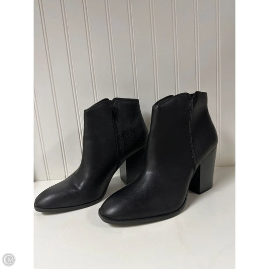Boots Ankle Heels By Clothes Mentor In Black, Size: 11