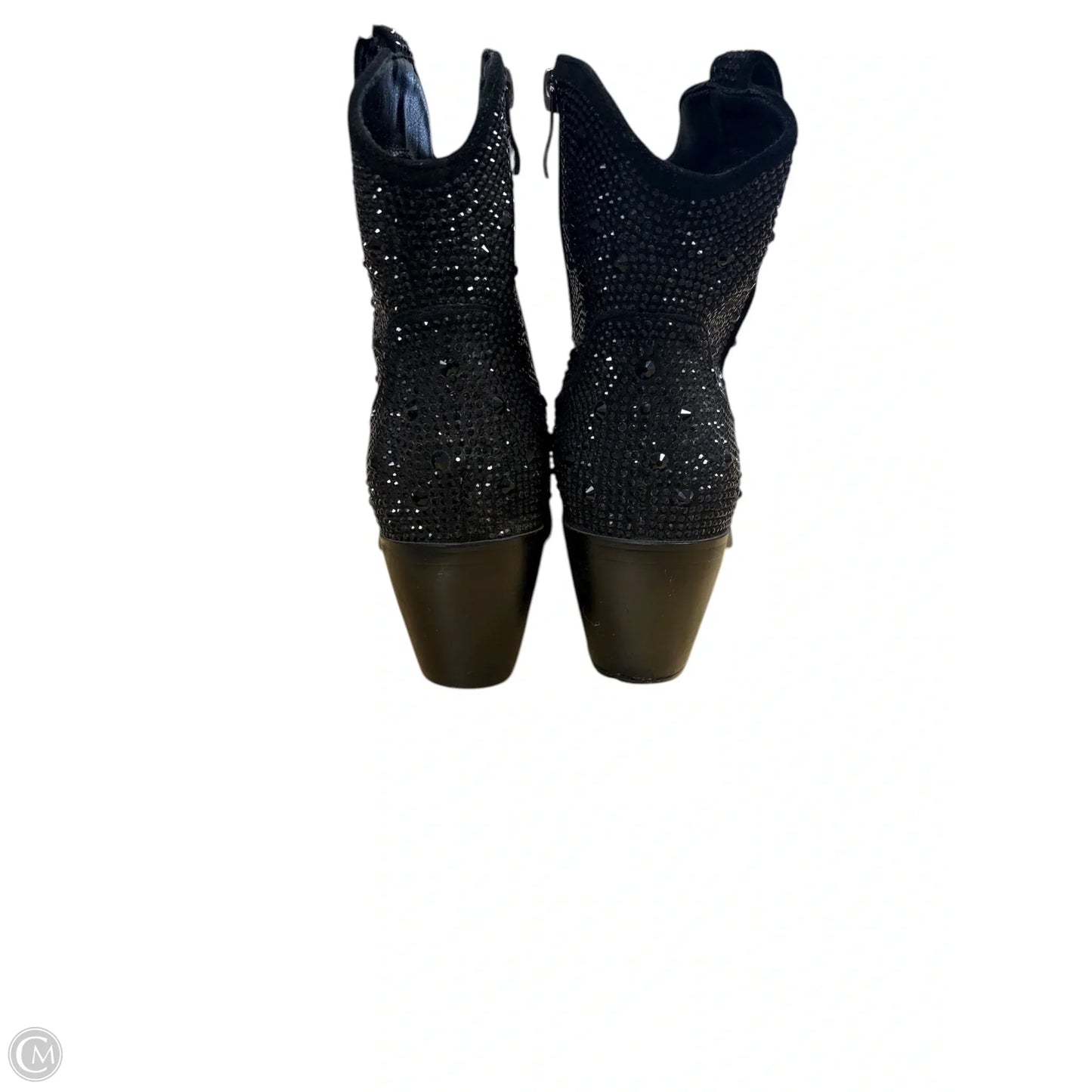 Boots Ankle Heels By Clothes Mentor In Black, Size: 6