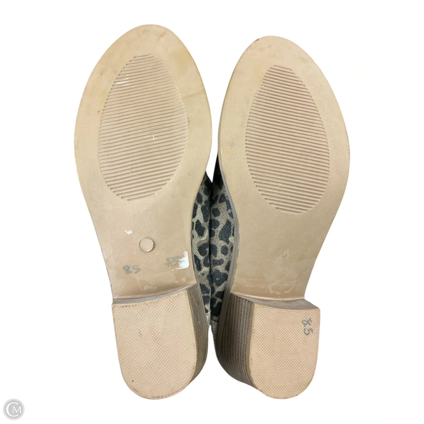 Boots Ankle Flats By Clothes Mentor In Animal Print, Size: 8.5