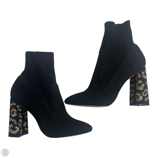 Boots Ankle Heels By Clothes Mentor In Black
