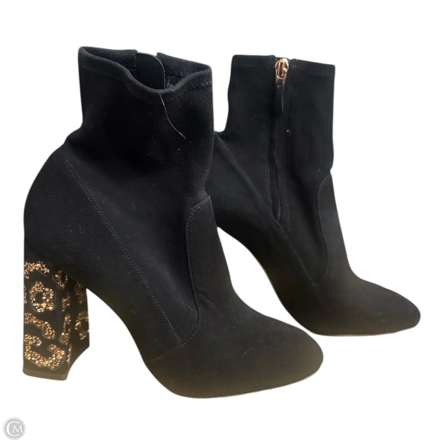 Boots Ankle Heels By Clothes Mentor In Black