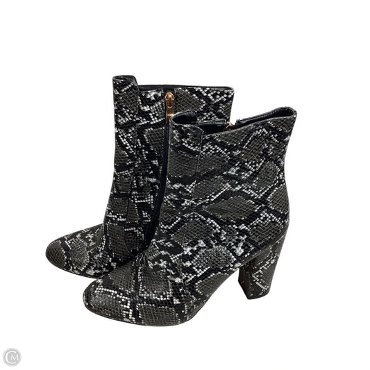 Boots Ankle Heels By Clothes Mentor In Snakeskin Print, Size: 7