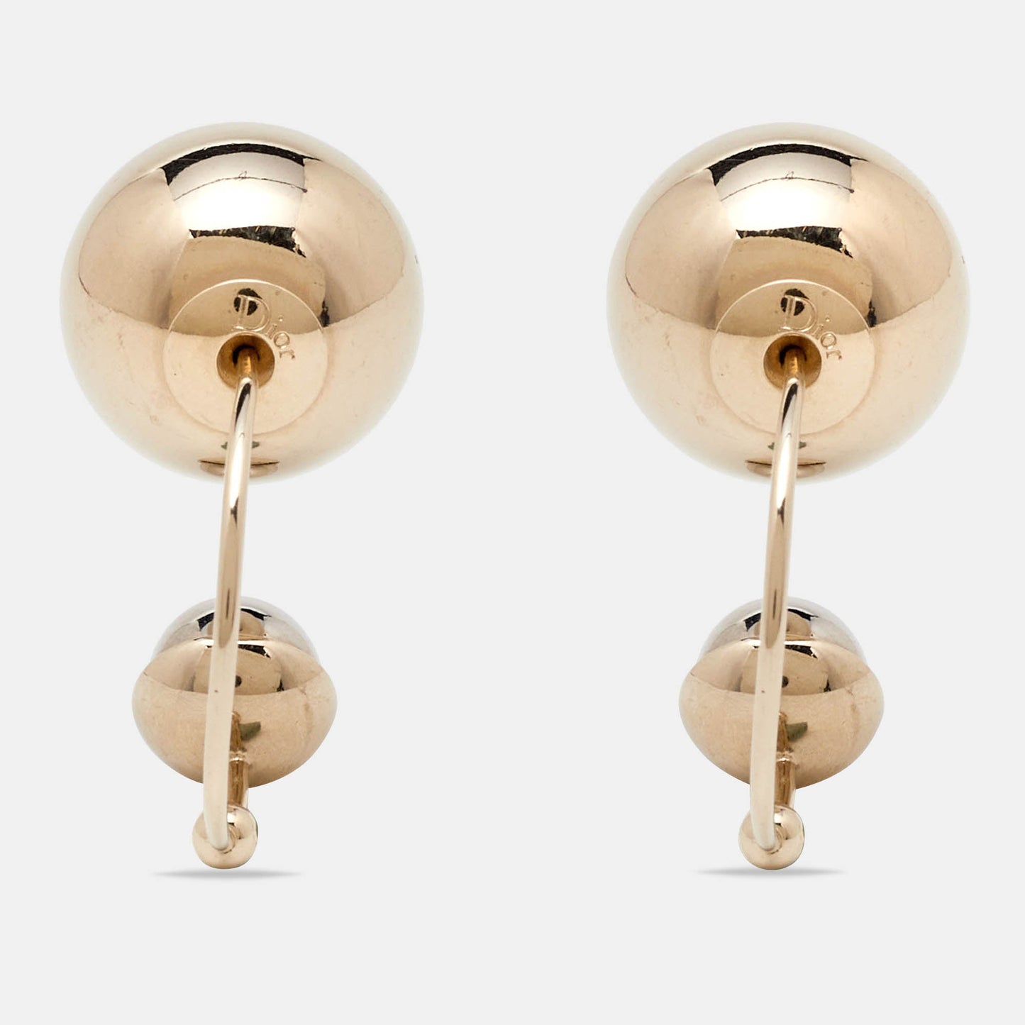 Dior Two-Tone Ultradior Half Hoop Earrings