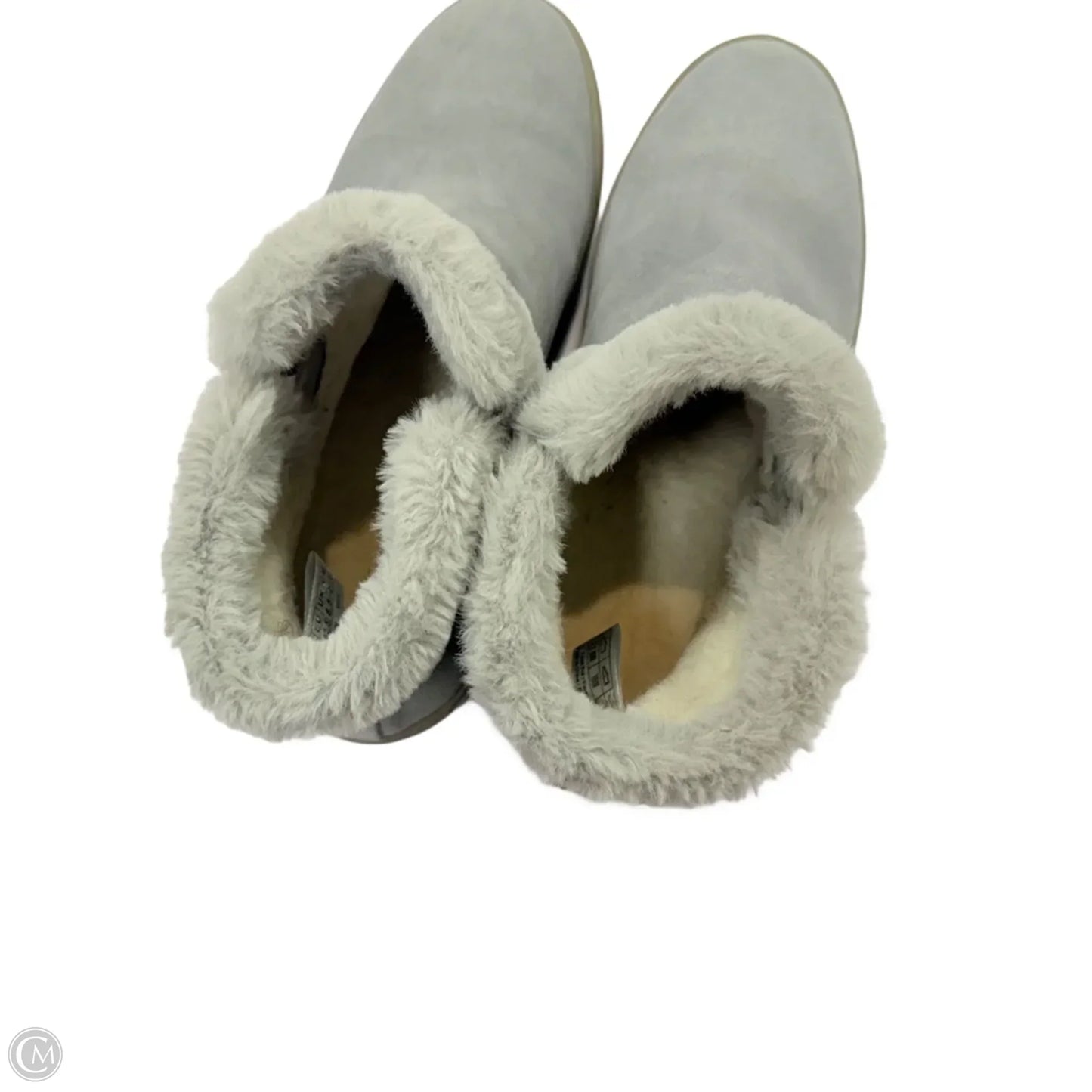 Boots Ankle Flats By Clothes Mentor In Grey, Size: 11