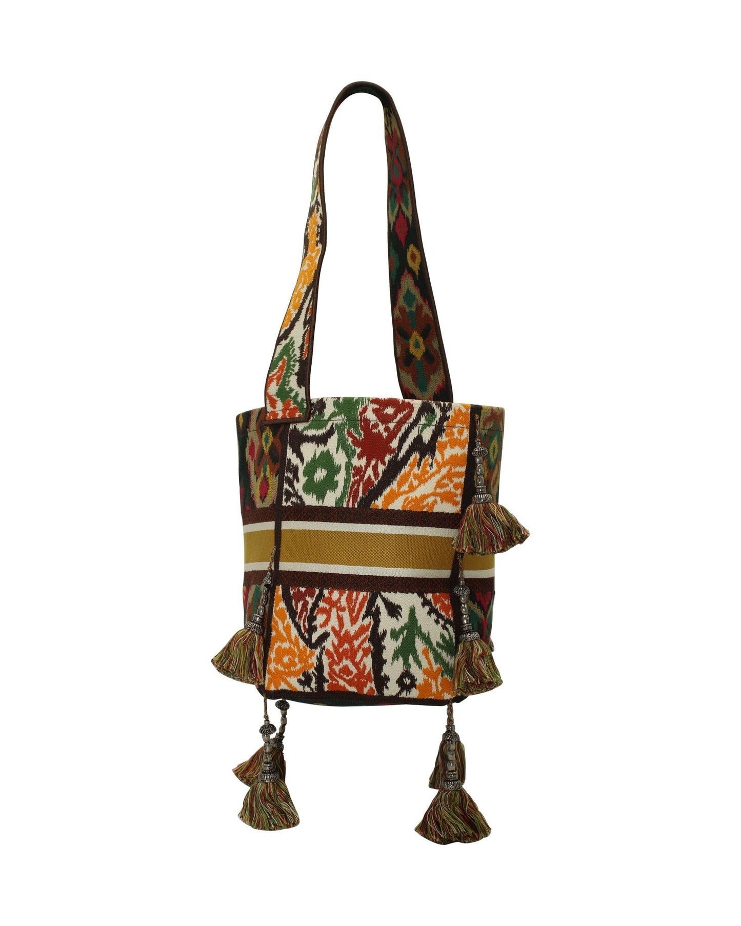 Dior Paisley Embroidery D-Bucket Bag in Multicolor Canvas