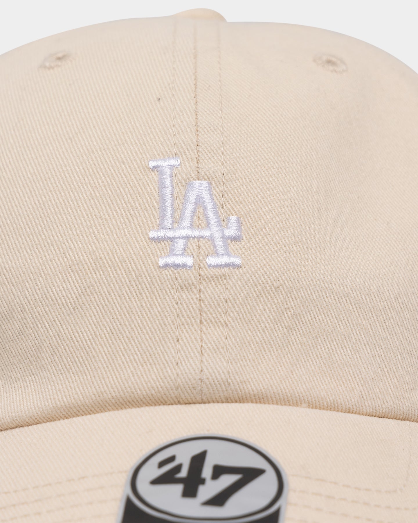 47 Brand Los Angeles Dodgers Base Runner Clean Up Strapback Natural