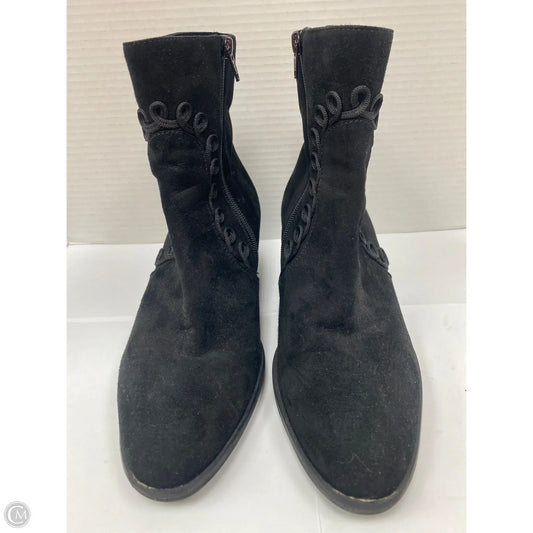 Boots Ankle Heels By Clothes Mentor In Black, Size: 10