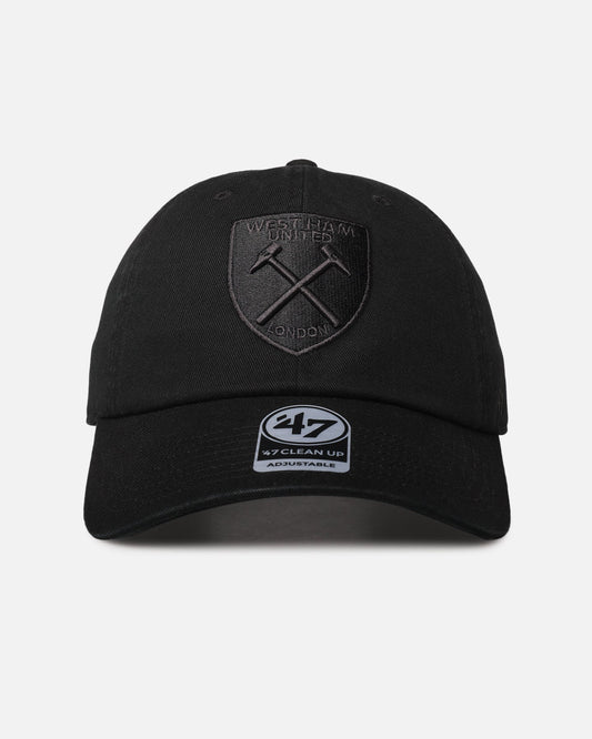 47 Brand West Ham 47 Clean Up Strapback Black/Black
